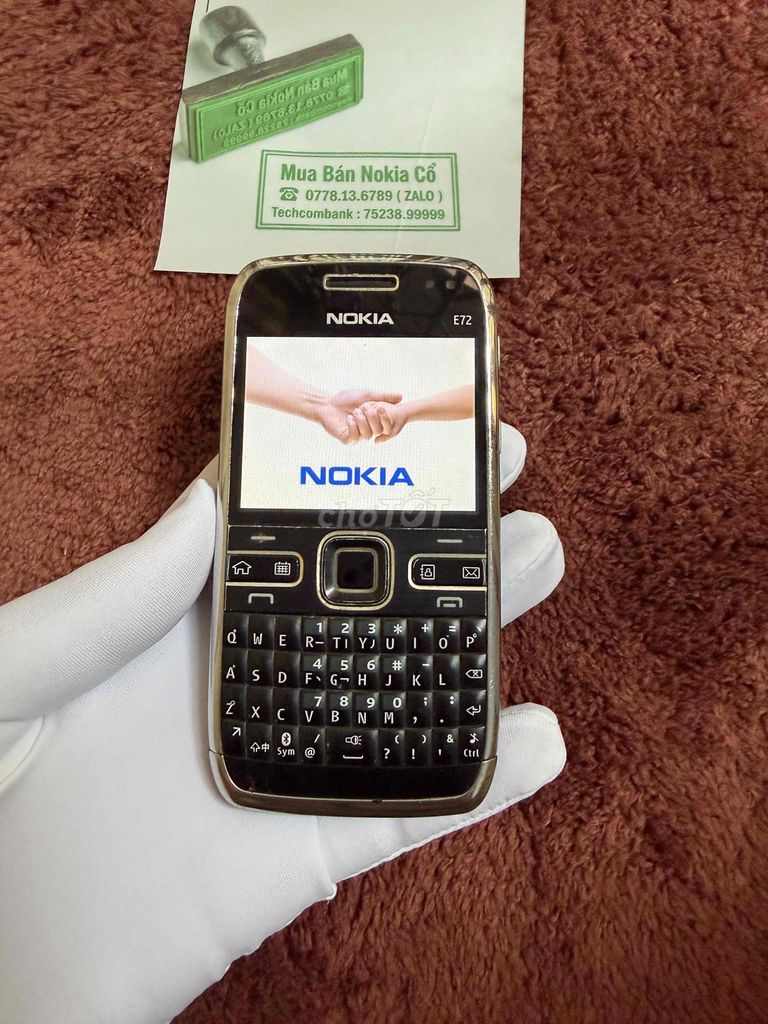 Nokia E72 Đen Made in Korea nguyên zin. Mua bán Điện thoại tại Quận 10 Tp Hồ Chí Minh được đăng bởi Mua Bán Nokia Cổ hình 1