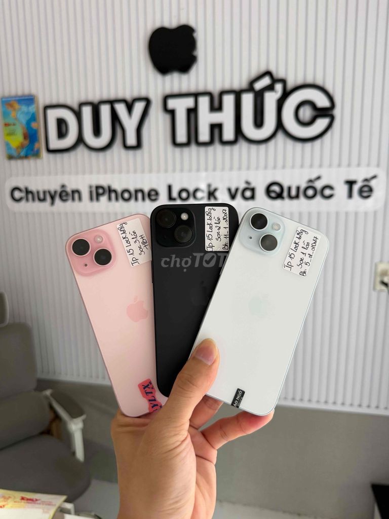 Apple iPhone 15 Lock 128GB Mỹ sạc ít lần pin 100%. Mua bán Điện thoại tại Quận Ninh Kiều Cần Thơ được đăng bởi Duy Thức chuyên iphone Lock Cần Thơ hình 1