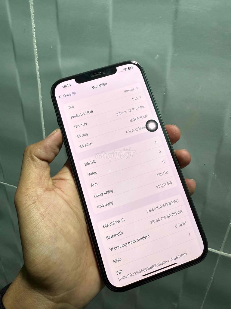 iphone 12 pro max 128gb quốc tế