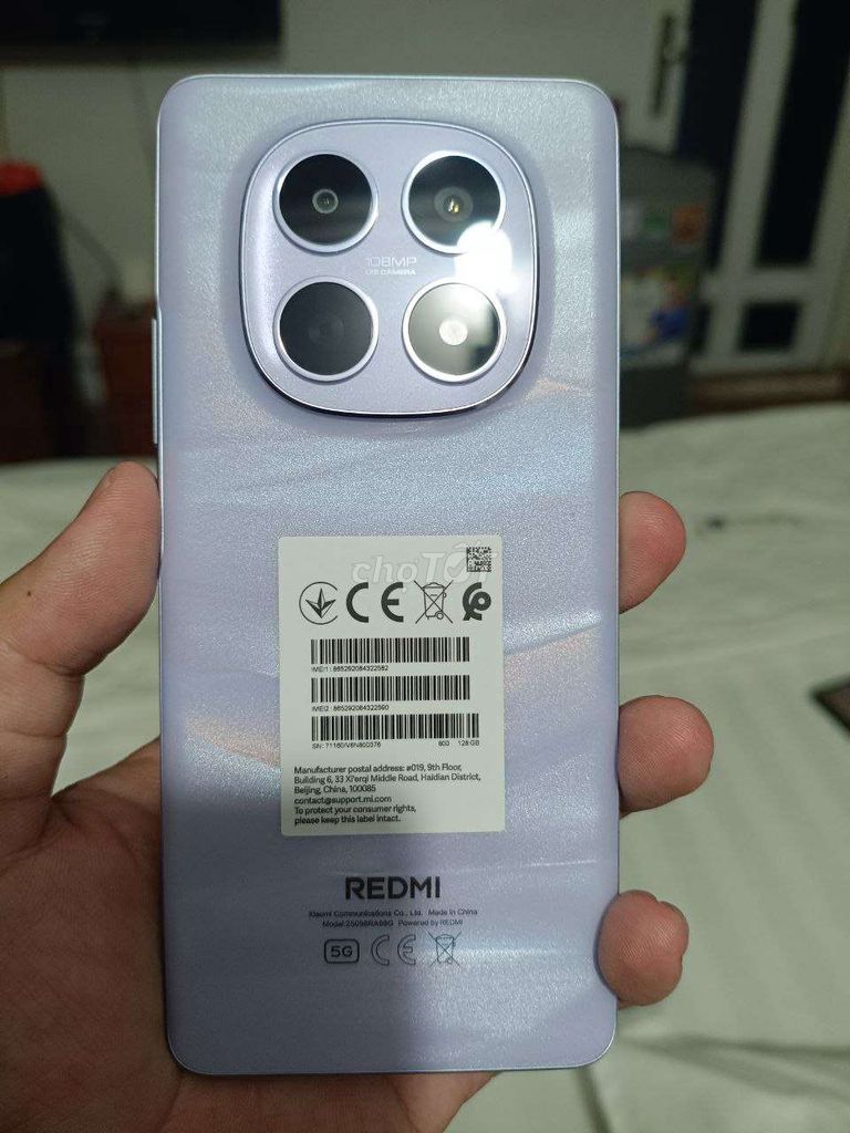 Xiaomi Redmi Note 15 5G 128GB Tím Mới. Mua bán Điện thoại tại Quận 7 Tp Hồ Chí Minh được đăng bởi Brian Do hình 1