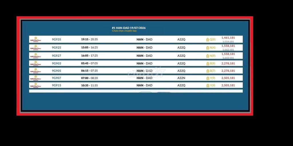 Vé máy bay Hà Nội đi Đà Nẵng  Chủ nhật 19/07/2026. Du lịch tại Quận 6 Tp Hồ Chí Minh được đăng bởi Nguyễn Minh Đức hình 1