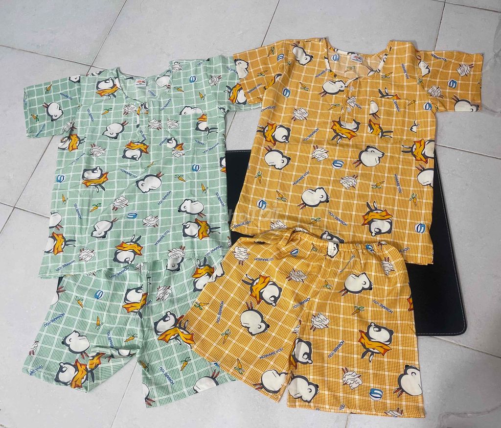 Set 2 bộ tone mặc nhà tone cho bé size 26-30kg NEW