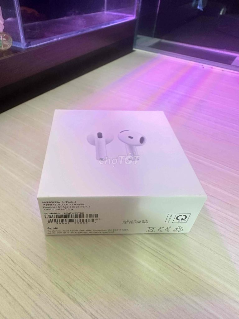 Tai nghe Apple AirPods 4 Mới nguyên seal. Mua bán Tivi, Âm thanh tại Quận 7 Tp Hồ Chí Minh được đăng bởi Đỗ Hùng hình 1