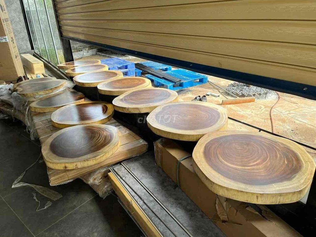 ✳️Mặt bàn gỗ me Tây đường kính 50-55cm