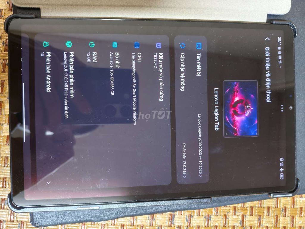 Lenovo Y700 2023 12GB/256GB Xám 99%. Mua bán Máy tính bảng tại Quận Đống Đa Hà Nội được đăng bởi Hoang Anh hình 1