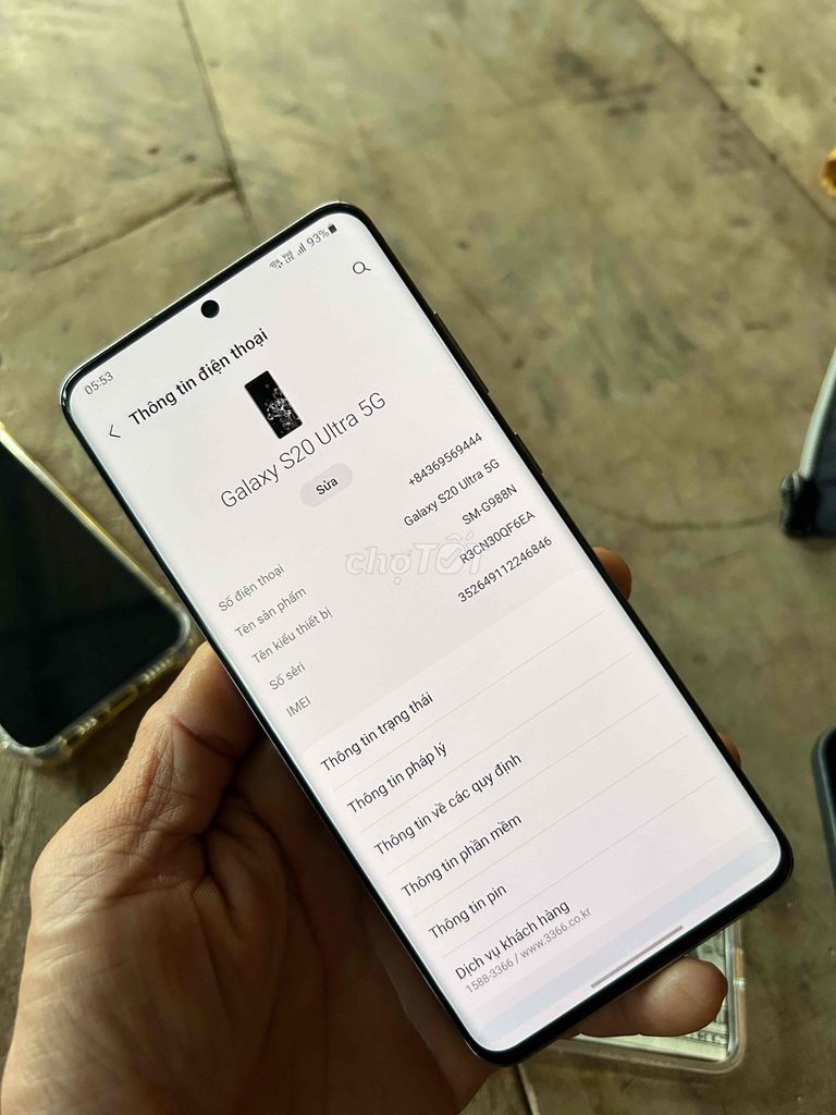 Samsung Galaxy S20 Ultra 5G 256GB có GL. Mua bán Điện thoại tại Huyện Hòa Thành Tây Ninh được đăng bởi khánh Đơn hình 1