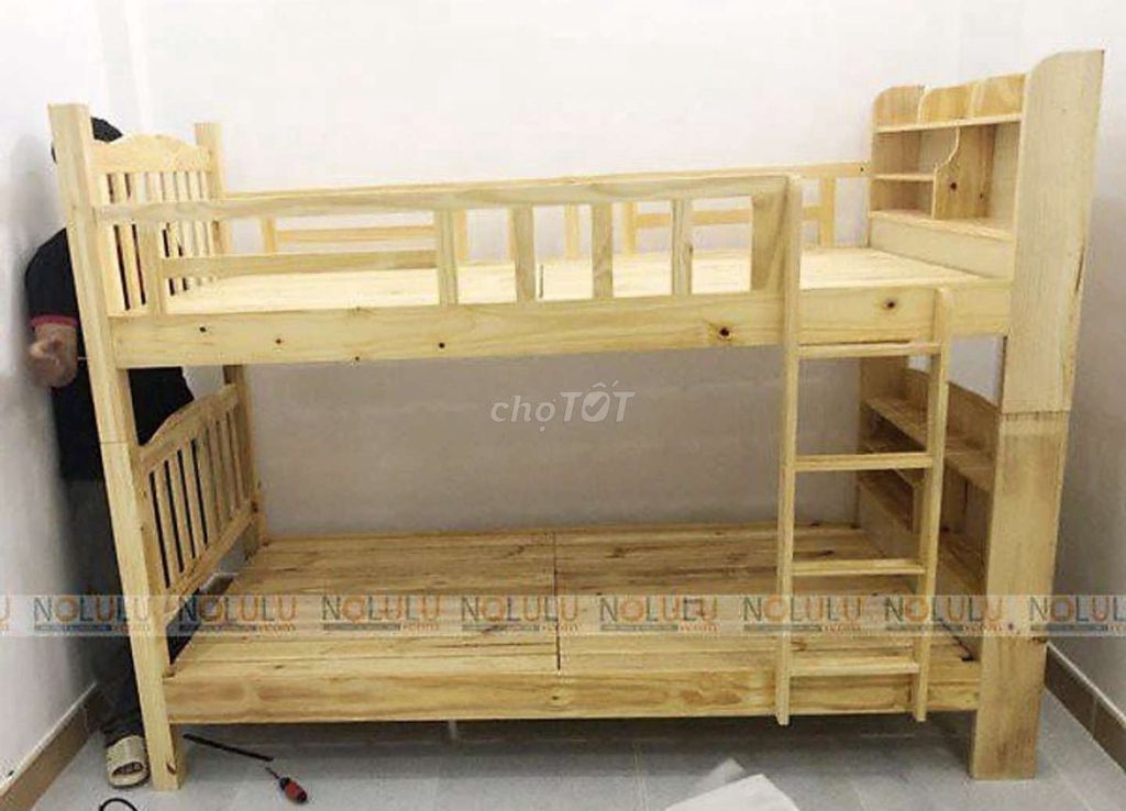 Giường tầng gỗ thông. Mua bán Giường, chăn ga gối nệm tại Thành phố Long Xuyên An Giang được đăng bởi to nhu hình 1