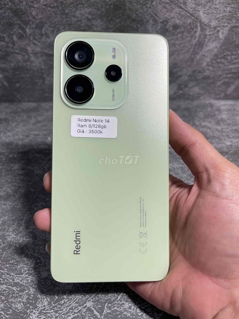 Xiaomi Redmi Note 14 8GB/128GB Xanh lá. Mua bán Điện thoại tại Quận 4 Tp Hồ Chí Minh được đăng bởi Tuấn hình 1