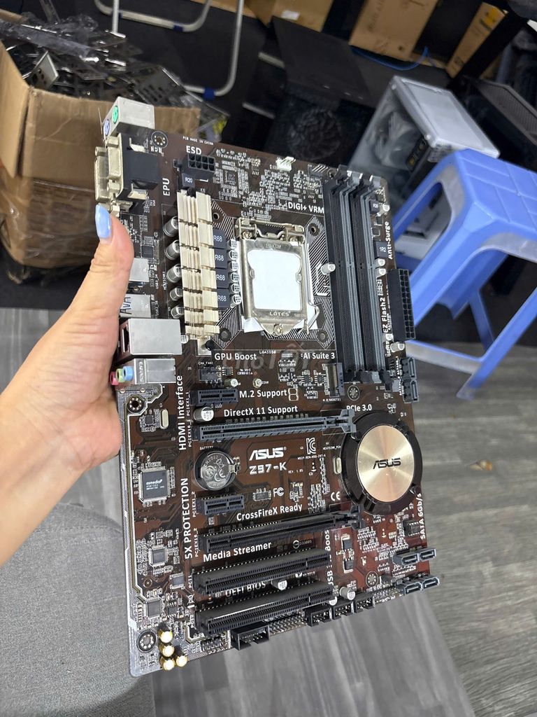 MAIN Z97 THÁO MÁY CHẠY KHỎE BAO ÊM RIN KENG . Mua bán Linh kiện (RAM, Card...) tại Quận Gò Vấp Tp Hồ Chí Minh được đăng bởi ngọc trang hình 1