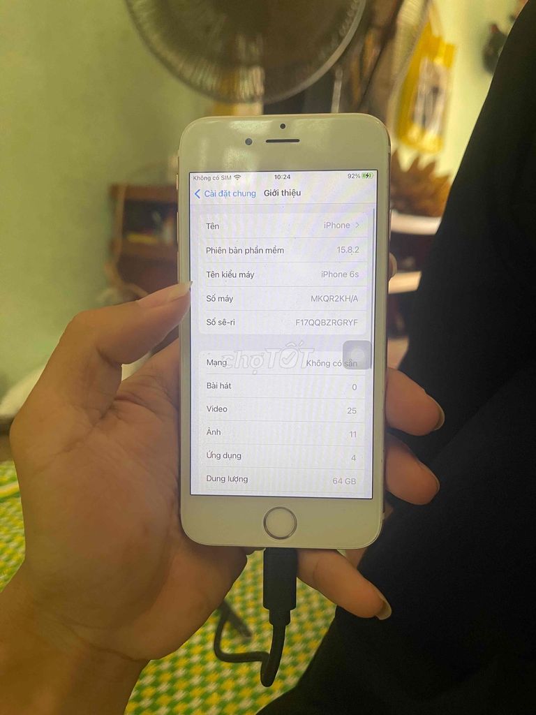 Apple iPhone 6s 64GB Trắng Hỏng nút home. Mua bán Điện thoại tại Huyện Văn Giang Hưng Yên được đăng bởi Văn MẠNH hình 1