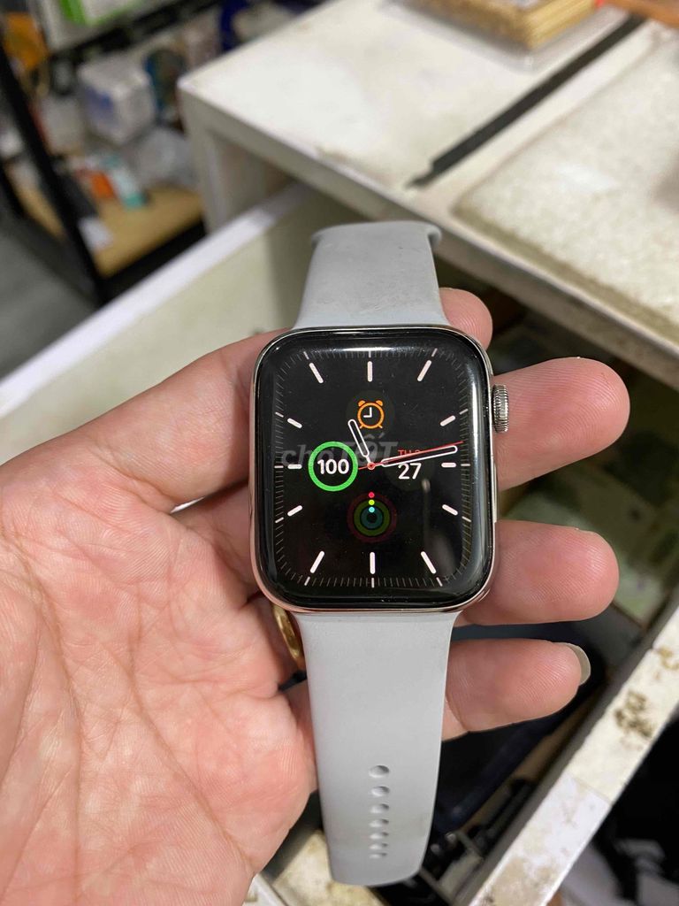 Apple watch thép trắng s6, 44MM