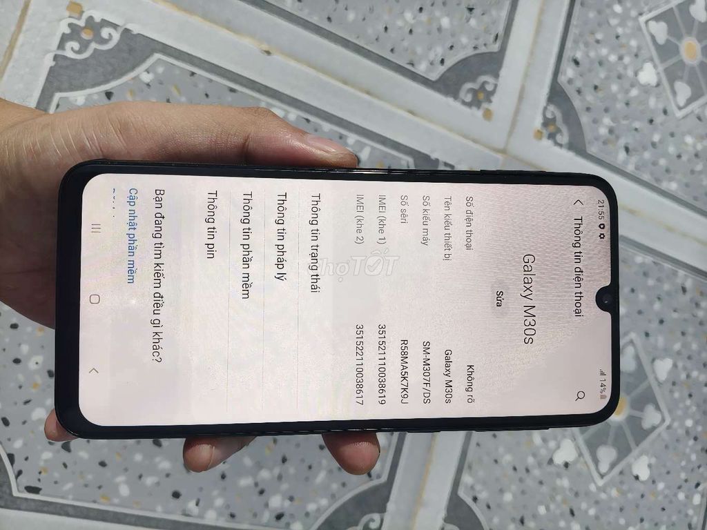 Samsung M30s 64GB Đen 6000 mAh. Mua bán Điện thoại tại Quận 12 Tp Hồ Chí Minh được đăng bởi Quân hình 1