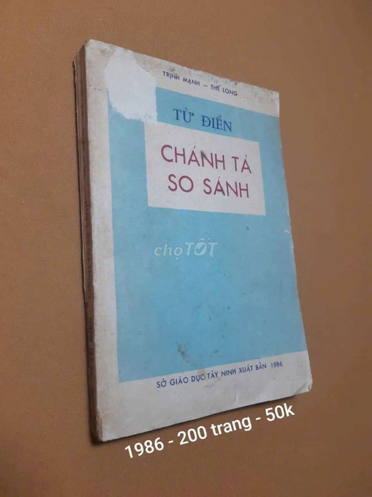 Từ điển chánh tả so sánh