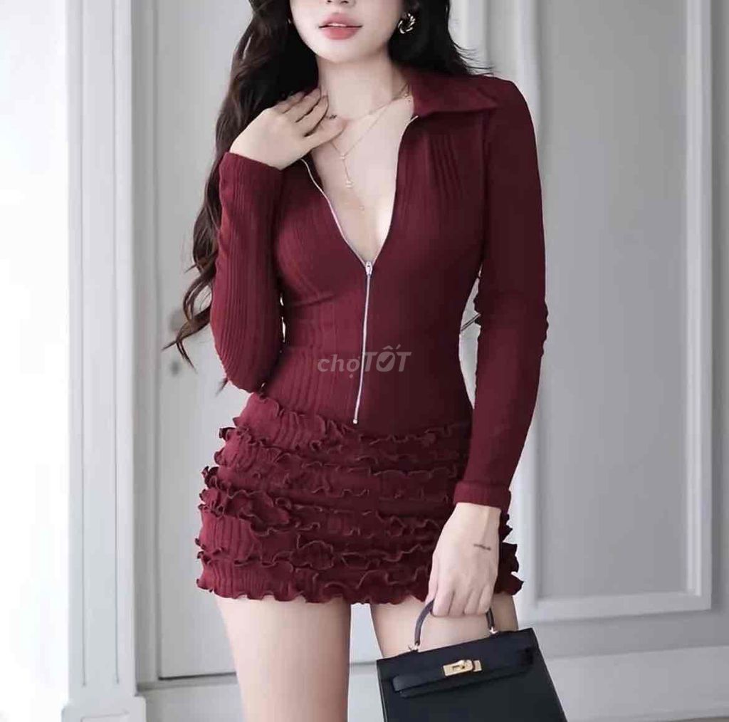 Đầm len nữ len gân tay dài new. Mua bán Quần áo tại Quận Hà Đông Hà Nội được đăng bởi Hoàng Như Hương hình 1