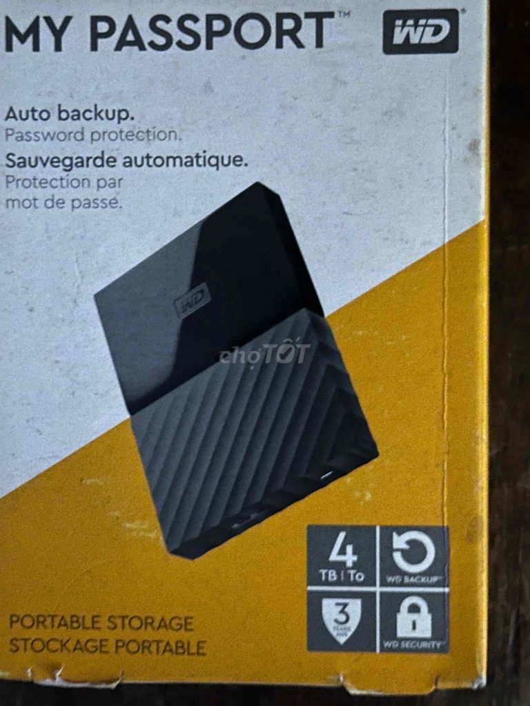 Ổ cứng di động WD My Passport 4TB Đen. Mua bán Phụ kiện (Màn hình, Chuột...) tại Quận 11 Tp Hồ Chí Minh được đăng bởi anh Hòa hình 1