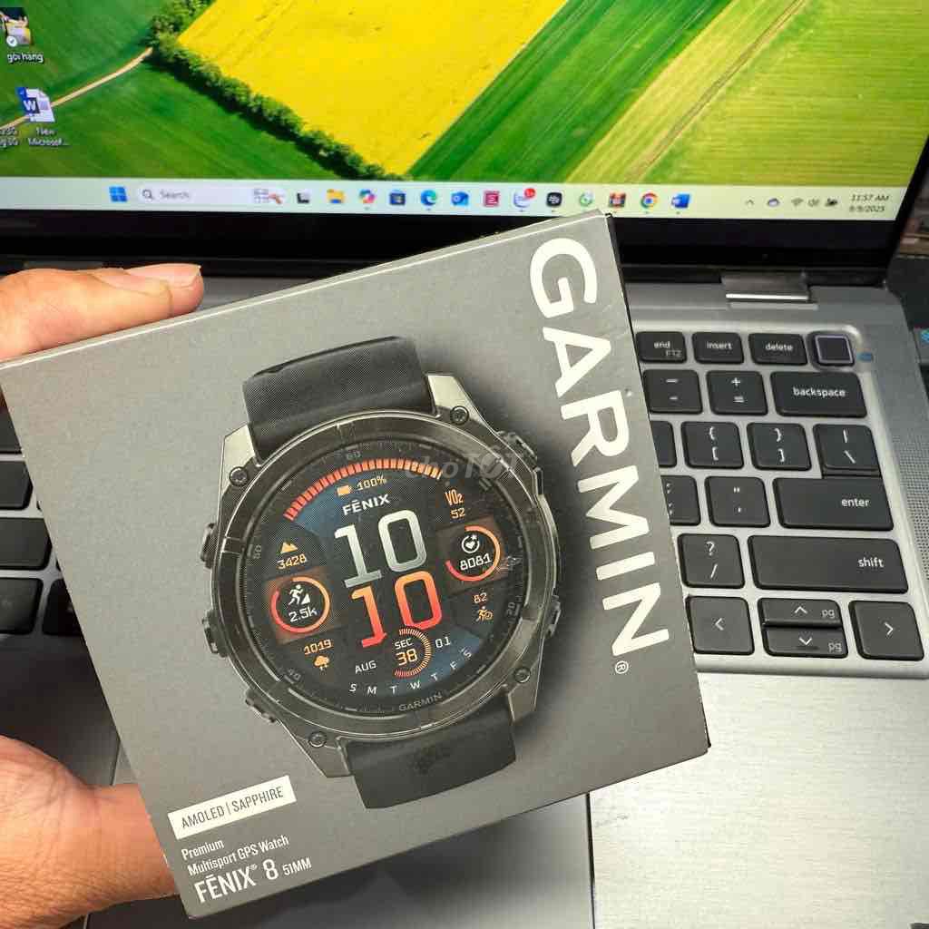 Garmin Fenix 8 Sapphire - Bản Mỹ Nguyên Seal. Mua bán Thiết bị đeo thông minh tại Huyện Thanh Trì Hà Nội được đăng bởi Điện Máy Anh Kỳ hình 1