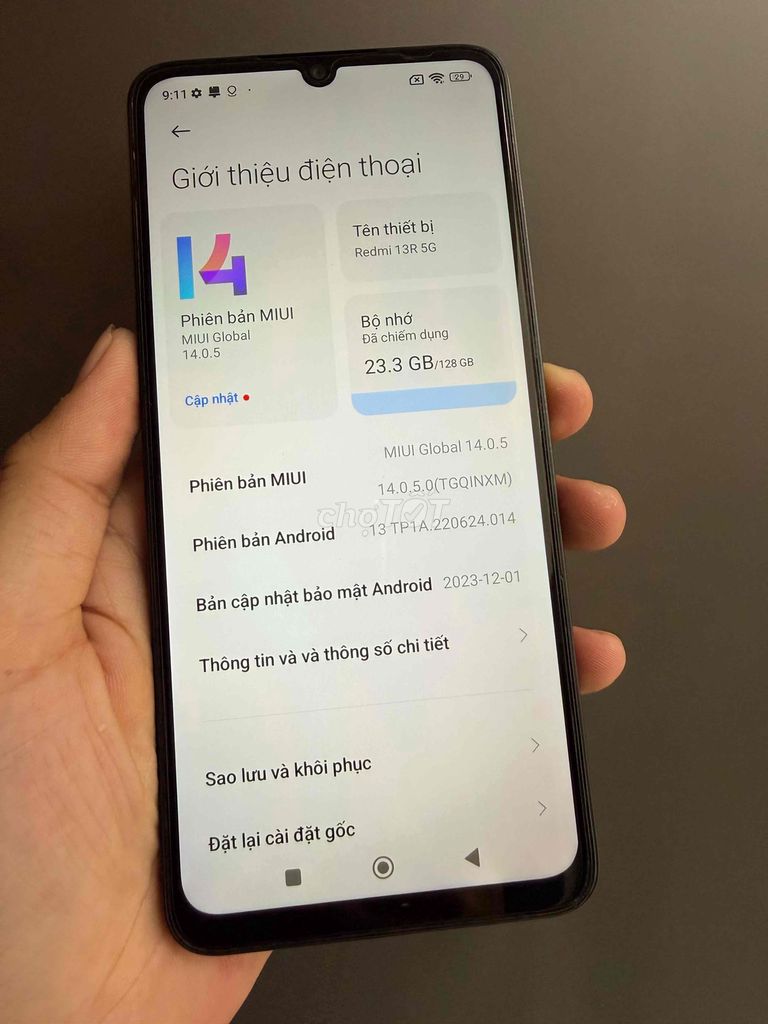 Xiaomi Redmi 13R 5G Ram 6/128GB. Mua bán Điện thoại tại Thành phố Phan Thiết Bình Thuận được đăng bởi Minh Phát hình 1