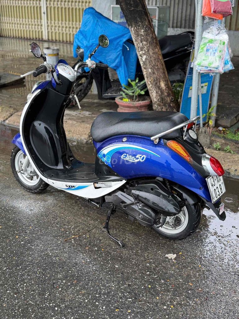 SYM Elite 50cc 2019 сине-белый — рассрочка без первого взноса