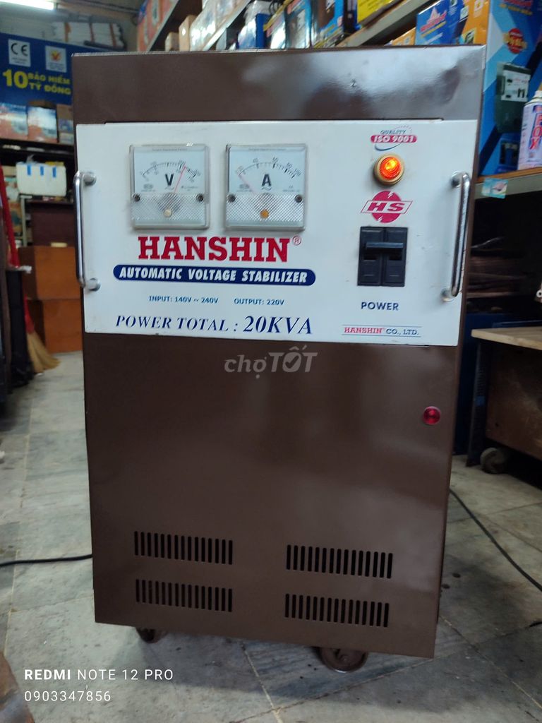 Ổn áp 20kva 1pha Hanshin