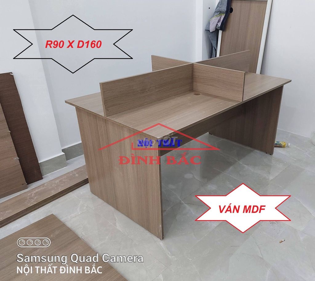 BÀN CỤM 4 CHỖ NGỒI - BÀN LÀM VIỆC CHO SALE TỪ MDF