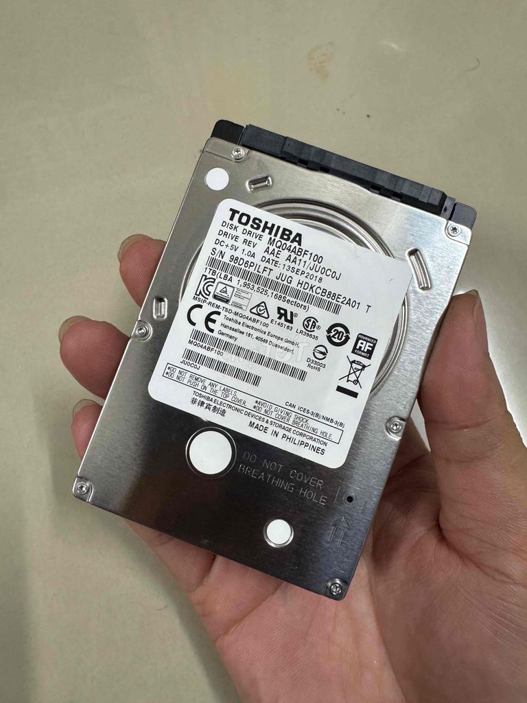 Ổ cứng HDD Toshiba 1T. Mua bán Linh kiện (RAM, Card...) tại Huyện Hóc Môn Tp Hồ Chí Minh được đăng bởi Đam mê công nghệ hình 1