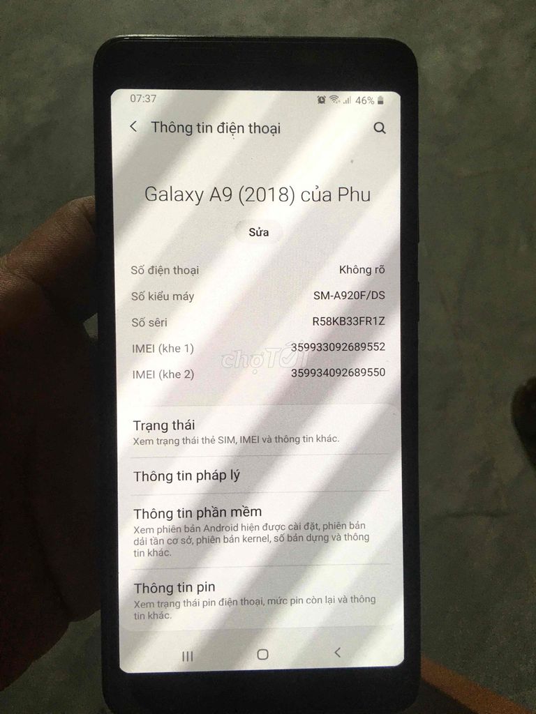 Samsung Galaxy A9 (2018) 8GB/128GB Xanh gradient. Mua bán Điện thoại tại Thành phố Huế Thừa Thiên Huế được đăng bởi Anh Châu hình 1