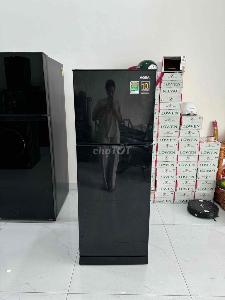 Thanh lý tủ lạnh aqua 205l inverter, tiết kiệm 🤩🤩🍀