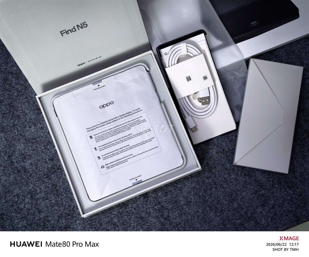 OPPO Find N5 VN BH 07/27 sạc 3 lần 99% có gl . Mua bán Điện thoại tại Quận 7 Tp Hồ Chí Minh được đăng bởi TMH hình 1
