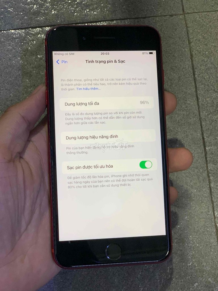 iPhone 8 plus 64GB Quốc tế zin full.