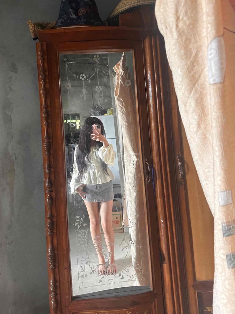 Áo sơ mi nữ tay bồng chiết eo. Mua bán Quần áo tại Huyện Xuân Lộc Đồng Nai được đăng bởi tâm như hình 1