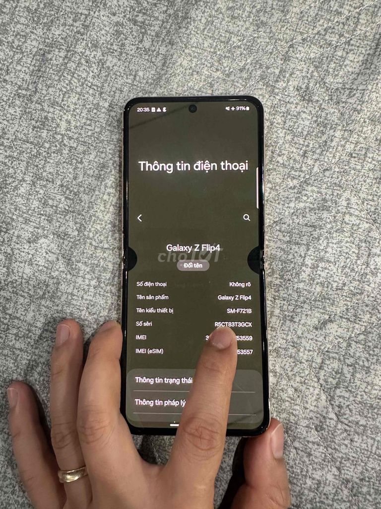 Samsung Galaxy Z Flip4 256GB Vàng. Mua bán Điện thoại tại Quận Tây Hồ Hà Nội được đăng bởi Hải Nam hình 1