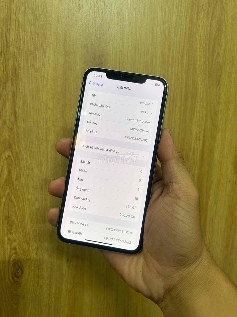 Apple iPhone 11 Pro Max 256GB Bạc. Mua bán Điện thoại tại Quận Bình Thạnh Tp Hồ Chí Minh được đăng bởi Cầm Đồ Đại Tín hình 1
