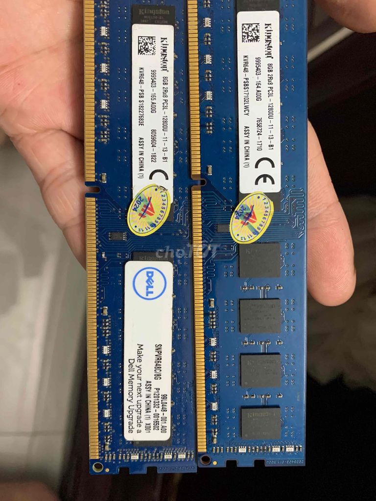 2X RAM Kingston DDR3 8GB Buss1600. Mua bán Linh kiện (RAM, Card...) tại Thị xã Sơn Tây Hà Nội được đăng bởi Vũ Trường hình 1