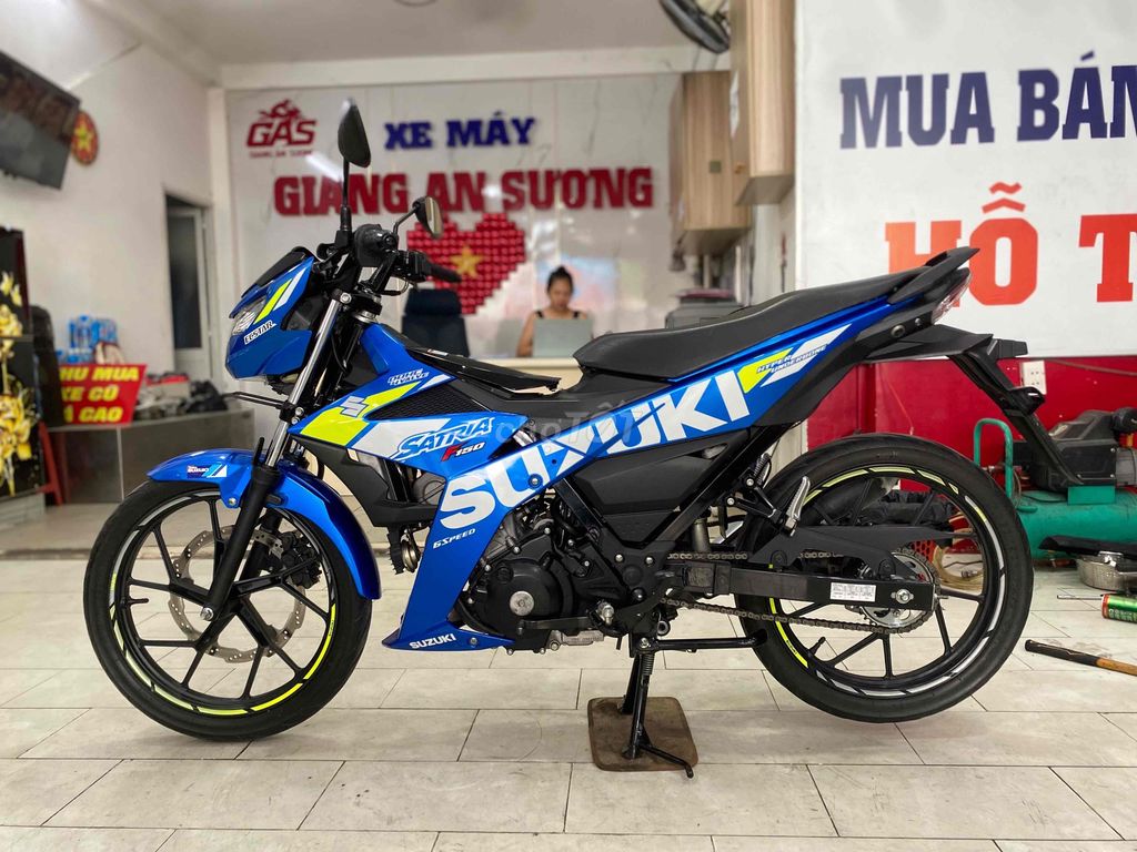 Suzuki Satria 150 đk 2020 màu xanh gp BSTP. Mua bán Xe máy tại Quận 12 Tp Hồ Chí Minh được đăng bởi Xe Máy Hoàng Giang An Sương  hình 4