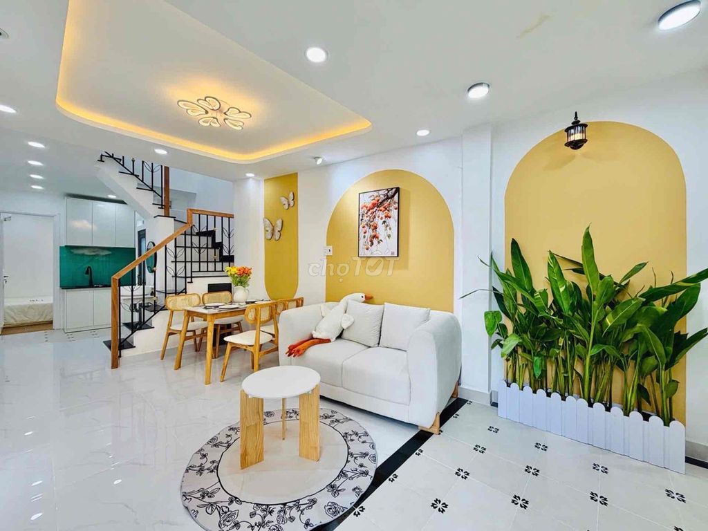 NHÀ P6 GÒ VẤP HẺM 4.5M 3PN TẶNG FULL NT GẦN NGUYỄN OANH 4.35 TỶ TL