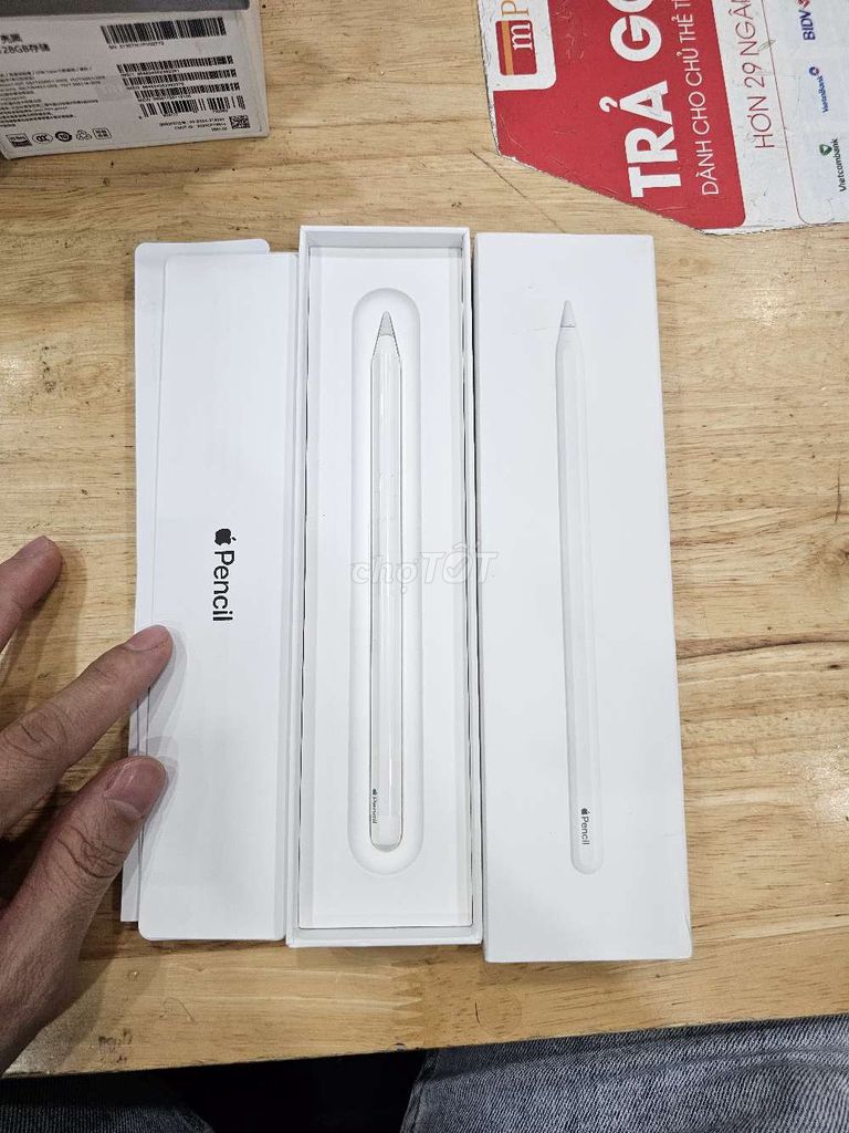 APPLE PENCIL 2 TRẮNG FBOX 100% XÀI LƯỚT CHẤT LƯỢNG