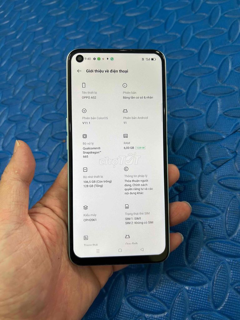 Bán Oppo A52 Ram6/128 pin 5000 zin cũ. Mua bán Điện thoại tại Quận Hà Đông Hà Nội được đăng bởi Mạnh Mobile hình 1