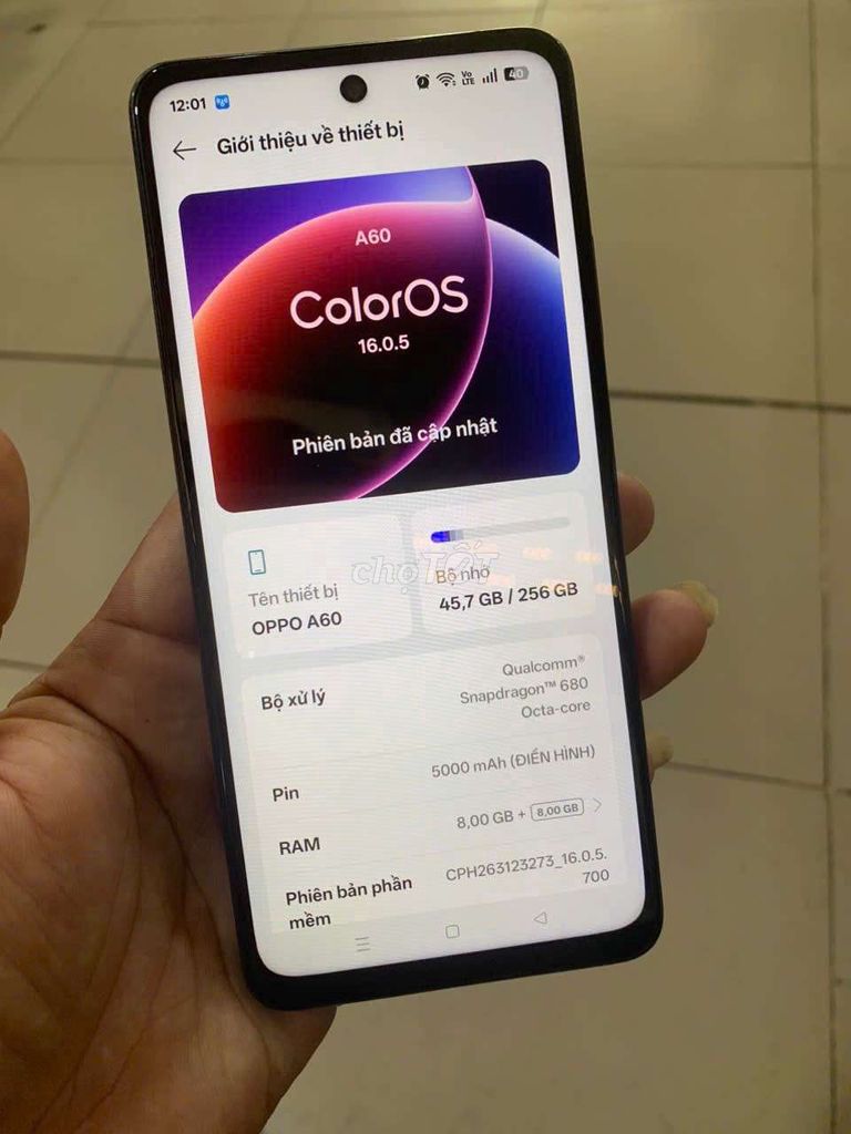 OPPO A60 8GB/256GB tím. Mua bán Điện thoại tại Thành phố Biên Hòa Đồng Nai được đăng bởi Từng Tiên Tửu hình 1
