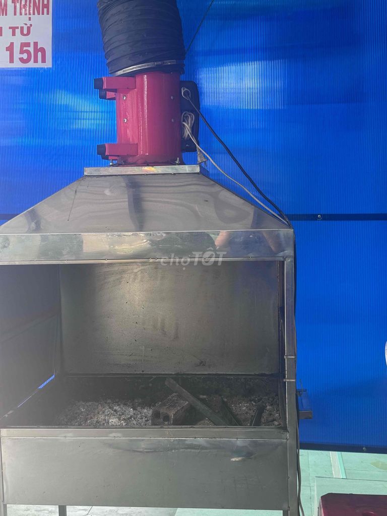 Lò nướng than Inox 60x90 có quạt hút cũ. Mua bán Bếp, lò, đồ điện nhà bếp tại Quận 7 Tp Hồ Chí Minh được đăng bởi Le Thi Kim Anh hình 1