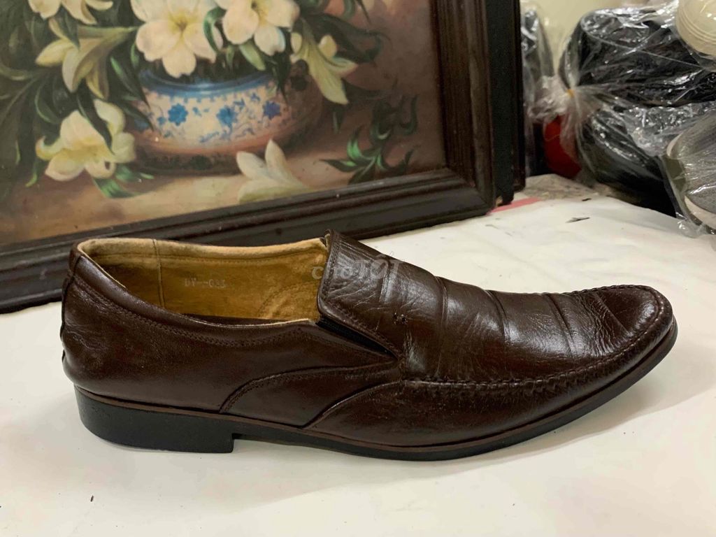 Giày lười nam Da thật Nâu size 42. Mua bán Giày dép tại Quận Ba Đình Hà Nội được đăng bởi Phạm Minh hình 1
