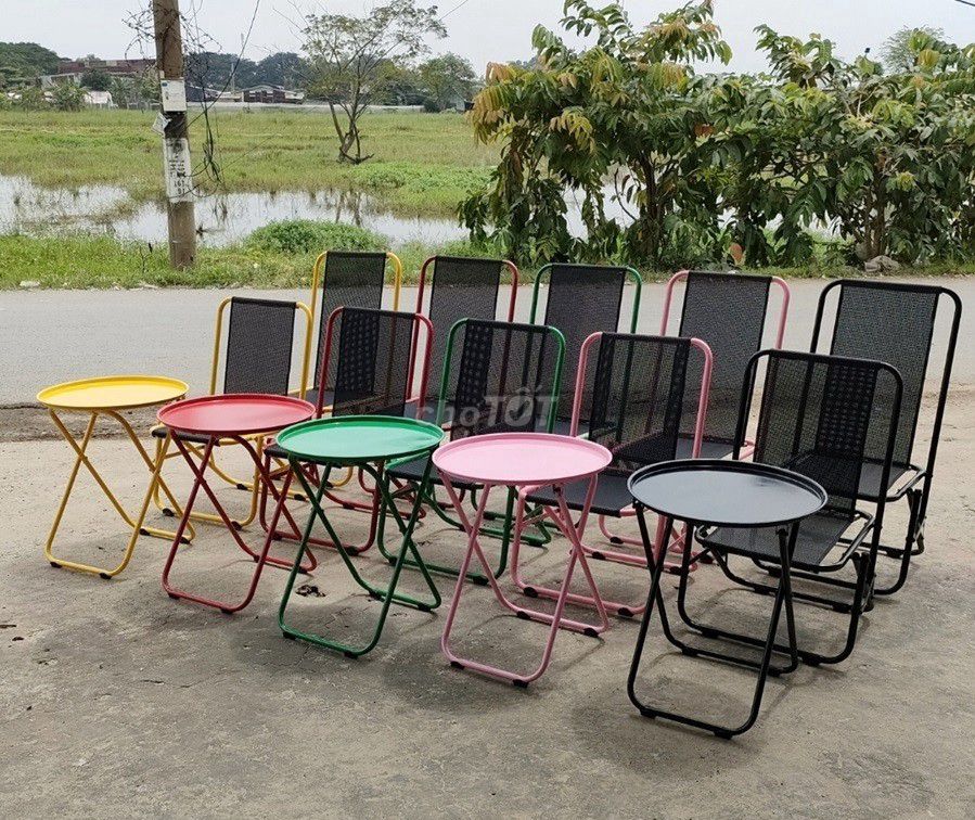 GHẾ CÀ PHÊ LÒ XO - SẮT SƠN TĨNH ĐIỆN + VẢI LƯỚI. Mua bán Bàn ghế tại Huyện Bình Chánh Tp Hồ Chí Minh được đăng bởi An Nguyễn hình 1
