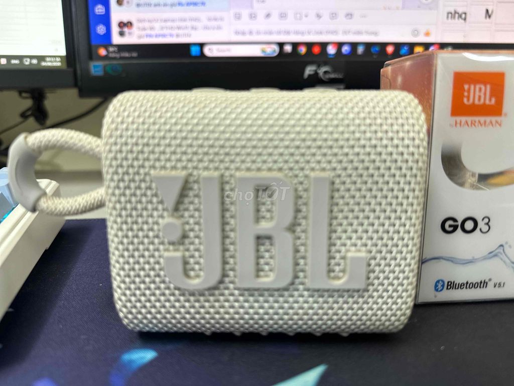 Loa Bluetooth JBL Go 3 Trắng Đã sử dụng. Mua bán Tivi, Âm thanh tại Quận Thanh Khê Đà Nẵng được đăng bởi Tran hình 1