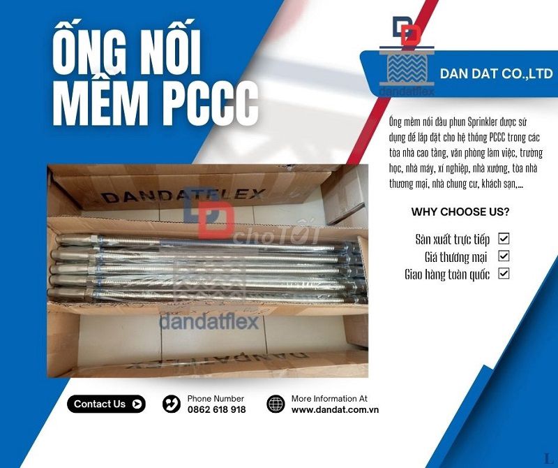 Khớp nối mềm cấp nước đầu phun PCCC