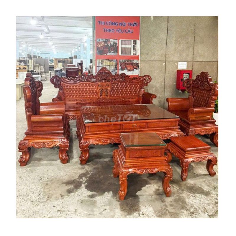 Bộ Bàn Ghế Hoàng Gia Gỗ Tự Nhiên Đẹp 90%. Mua bán Bàn ghế tại Huyện Nhà Bè Tp Hồ Chí Minh được đăng bởi Hằng Hàng Thanh Lý  hình 1