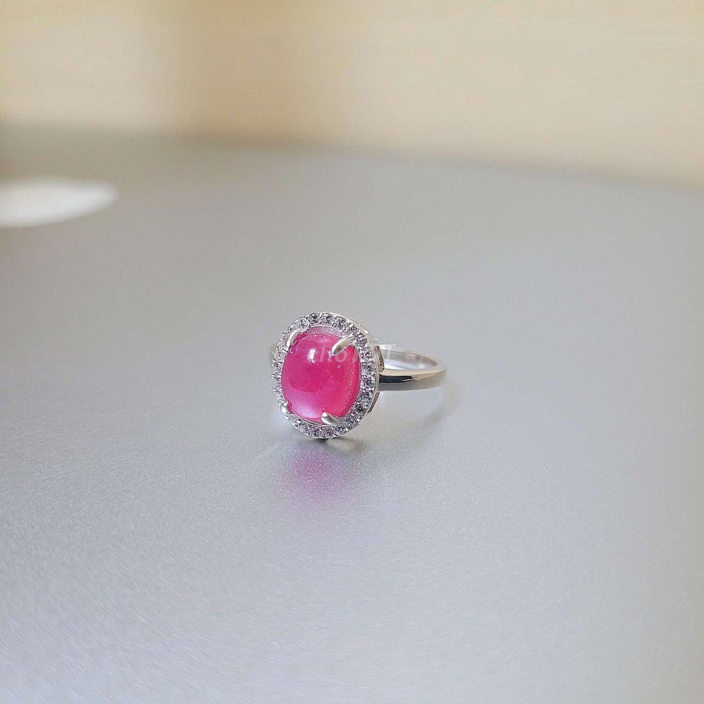 Nhẫn Nữ Bạc Đá ruby Đá sapphire. Mua bán Phụ kiện thời trang khác tại Thành phố Nha Trang Khánh Hòa được đăng bởi Rio Natural Gemstone Jewelry hình 1