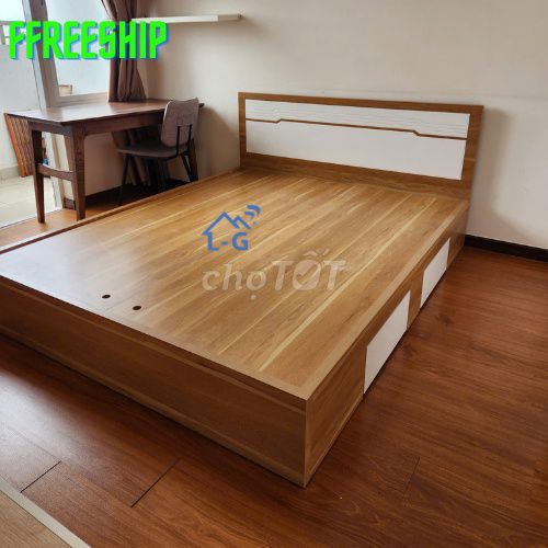 GIƯỜNG GỖ MDF ^^$ GIƯỜNG GỖ MDF $$ GIƯỜNG MDF%%. Mua bán Giường, chăn ga gối nệm tại Thành phố Thủ Dầu Một Bình Dương được đăng bởi NỘI THẤT LÂM GIA hình 1