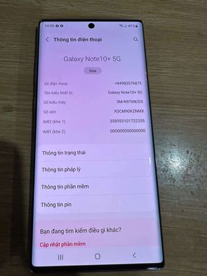 Samsung Galaxy Note 10+ 5G 12GB 256GB Đa sắc