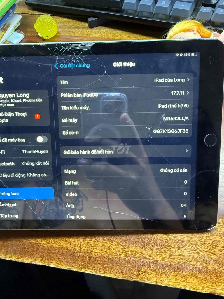 Apple iPad Gen 6 32GB Xám Có SIM. Mua bán Máy tính bảng tại Quận Bình Thạnh Tp Hồ Chí Minh được đăng bởi quangcaosonglong hình 1