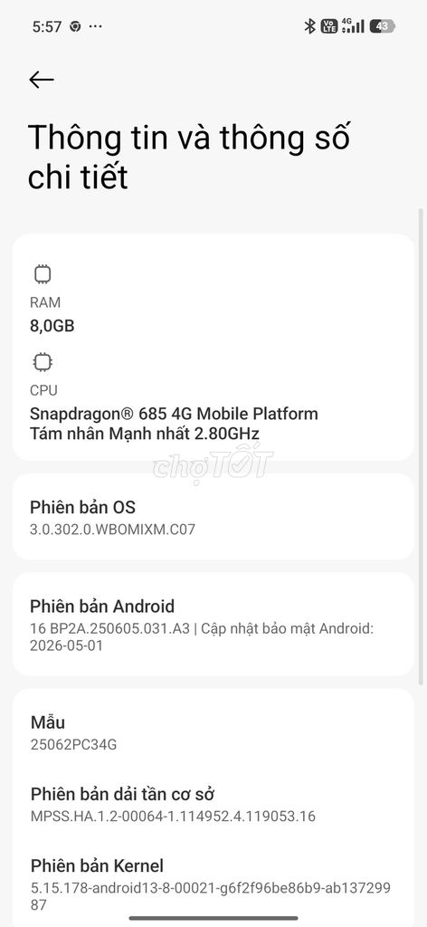 POCO M7 Pro 8GB/256GB Android Snapdragon 685 4G. Mua bán Điện thoại tại Quận Nam Từ Liêm Hà Nội được đăng bởi Le Dung hình 1