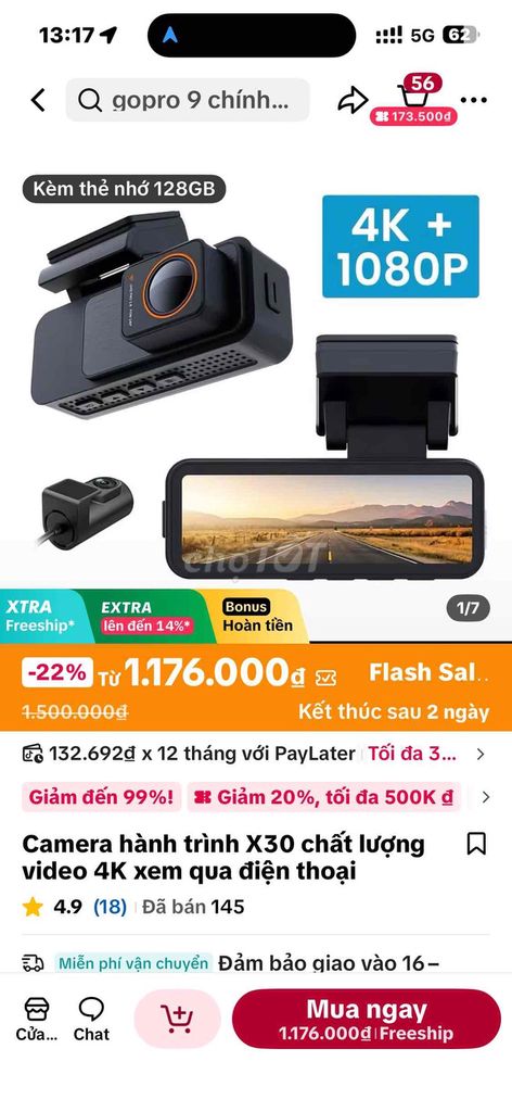 Camera hành trình X30. Mua bán Máy ảnh, Máy quay tại Thành phố Huế Thừa Thiên Huế được đăng bởi Tuan hình 1